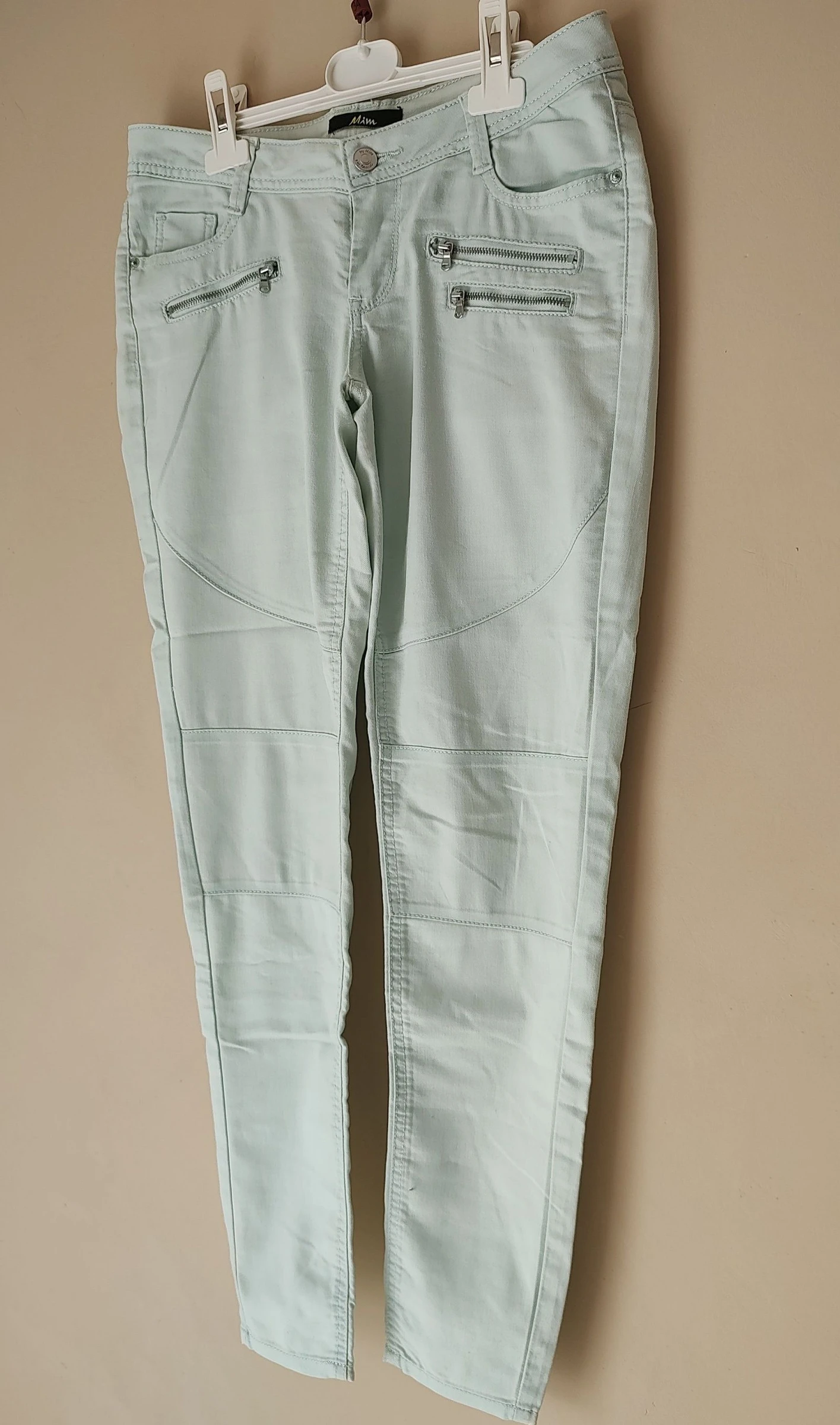Slim fit broek olijfgroen - Mim - Maat 38/M – photo 2